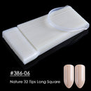 Clear Nature Black False Tips For Nail Art Display Oval Fan Style Nail Swatch Polish Stand Tips Practice Manicure Tools BEA23-2