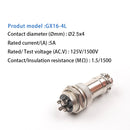 1 Set GX16 Nut TYPE Male & Female Electrical Connector 2/3/4/5/6/7/8/9/10 Pin Circular Aviation Socket Plug Wire Panel Connector
