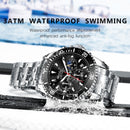 100%Original WISHDOIT Watch for Men TOP Brand Waterproof Sports Stainless Steel Chronograph 2021New Fashion Luxury Wristwatches