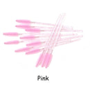 Disposable Eyelash Brush 25/50 Pcs Crystal Eye Brush Diamond Handle Mini Mascara Wands Brush Eyelash Extension Makeup Brush Set