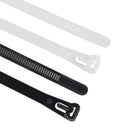 20pcs Plastic Reusable Cable Zip Ties 8*200/250/300/450 Releasable Nylon May Loose Slipknot 8/10 Inch Recycle Detachable Bundle