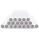 20pc Reusable Eyebrow Brush Tube Leopard Serpentine Diamond Flask Mascara Wand Dust-proof Eyelash Extension Supplies Makeup Tool