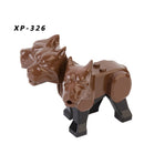 Animals Figures Dinosaurs Tiger Shark Wolf Monkey Giraffe Dinosaur Figure Model Building Blocks Toys for Children Kids Gifts