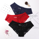 3 Pcs Panties for Woman Underwear Sexy Lace Breathable Soft Lingerie Female Briefs Panty Sexy Transparent Women&