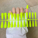 24Tips/Set Matte Super Long Coffin False Nail Artificial Fingernails Fake Nails Nail Beauty Finger Manicure Free Shipping Items