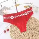 Sexy G-string Thongs Cotton Women Panties Hollow Out Slip Femme Plus Size S-XXL Underwear For Women Female Lingerie Underpants