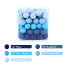 12mm 20pcs Silicone Baby Beads Round Teether Teething Beads DIY Pacifier Chain Necklace Pendant Toys BPA Free Baby Accessories