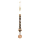 Baby Pacifier Clips Silicone Beads Wooden Ring Pacifier Chain Infant Nipple Appease Soother Chain Clips Dummy Holder Nipple Clip
