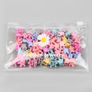 30Pcs/Bag Cute Girls Baby Heart Flower Crown Animals Colorful Hair Claws Sweet Hairpins Hair Clips Kid Hair Accessories