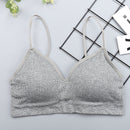 High Elastic Bra Women Gathering Bralette Push Up Bra Summer Anti-light Korean Style Wild Bra Tube Top Sexy No Rims Lingerie