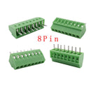 2.54mm/0.1" Pitch PCB Screw Terminal Block Connector 2P 3P 4P 5P 6P 7P 8P 9P 10P 12P 16Pin Terminals 150V 6A for 26-18AWG Cable