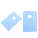 100Pcs TO-220 Transistor Plastic Insulation Washer + 100Pcs TO-220 Isolated Silicone Pad Sheet Strip