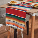 Boho Ethnic Style Beach Blanket Beach Towel Tassels Throw Rug Mexican Style Blankets Picnic Blanket Handmade Striped Tablecloth