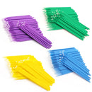 100PCS Disposable Cotton Swab Eyelash Brushes Individual Eyelashes Microbrush Lash Removing Lash Extension Accessories