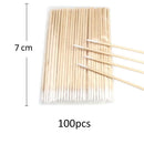 100PCS/Bag Eyelash Brushes Disposable Cotton Swab Micro Individual Eyelashes Microbrush Lash Removing Lash Extension Accessories
