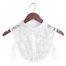 Women Cotton Lace Fake Collar Blouse Vintage Detachable Collar Women&