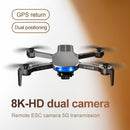 2021 New LU3 Gps Drone 8K Hd Dual Camera Profesional Helicopter Fpv Eders Foldable Rc Quadcopter 5G Wifi Brushless Motor Drones