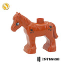 Original Big Size Assemble Building Blocks Accessory Toys For Children Compatible Big Size Animals Sets Zoo Bricks Baby Gifts