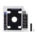 CHIPAL 2nd HDD Caddy 12.7mm 9.5mm SATA 3.0 2.5'' HD Hard Disk Drive Enclosure SSD Case Box For Laptop CD-ROM DVD-ROM Optical Bay