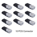 10pcs 2pin Pluggable Wire Connector Quick Splice Electrical Cable Crimp Terminals for Wires Wiring 22-20AWG LED Car Connectors