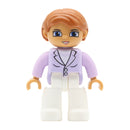 Big Size Action Figures City Princess Policemen Family Building Block Doll Character Accessory Toys Assembly Children Kids Gift