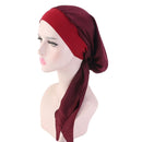 2022 NEW Women Muslim Cancer Head Scarf Fashion Hijab Chemo Pirate Cap Turban Head Cover Hair Loss Scarf Wrap Pre-tied Bandana
