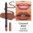 1PC Matte Lipsticks Pen Natural Waterproof Lip Liner Pencil Contour Makeup Sexy Brown Lip Stick Long Lasting Cosmetic Tools