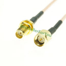 RG316 RG174 Cable SMA Male To SMA Male Female Nut Bulkhead Extension Coax Jumper Pigtail