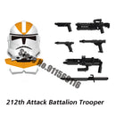 DISNEY ARC Clone Troopers Building Blocks LUKE Skywalker Mandalorians Boba Fett Palpatine Yoda R2D2 Bricks Action Figures Toys