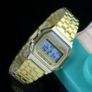 Gold Men Watches Women Electronic Digital Display Retro Style Clock Men&