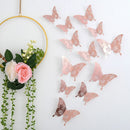 12pcs Suncatcher Sticker 3D Effect Crystal Butterflies Wall Sticker Beautiful Butterfly for Kids Room Wall Decal Home Decoration