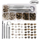 LMDZ Leather Snap Fasteners Kit Metal Button Snaps Press Studs With Installation Tools for Clothing, Leather, Jacket, Jeans Wear