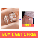 Silver Color Butterfly Rings For Women Men Lover Couple Ring Set Friendship Engagement Wedding Band Open Ring 2021 Trend Jewelry