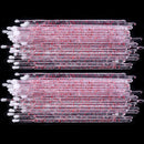 Crystal Disposable Eyelash Brushes Swab Microbrushes Eyelash Extension Tools Individual Eyelashes Removing Tools Applicators