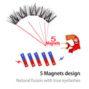 MB Anniversary 5 Magnetic Eyelashes With Tweezers Natural Wispy Faux Cils magnetique Mink Lashes Professional Eye Lashes Set