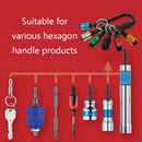 1/4inch Hex Shank Aluminum Alloy Screwdriver Bits Holder Extension Bar Drill Screw Adapter Quick Release Keychain Easy Change