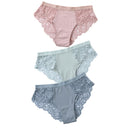 3 Pcs Cotton Panties Sexy Panty Briefs Lace Panties Women Underwear Lingerie Panties for Female Ladies Floral Pantys Underpants
