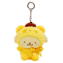 Sanrio 10cm Kuromi My Melody KT Cat PC Dog Hello Kitty Keychain Anime Plush Figure Pendant Accessories Cute Animals Toys