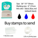 Children's Name Seal Custom Student's Name Stamp Kindergarten Clothes Waterproof Name Sticker Will Not be Washed Off Christmas
