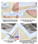 Waterproof Tape Bathroom Shower Sink Bath Sealing Strip Pvc Self Wall Sticker For Bathroom Kitchen Adhesive Tape