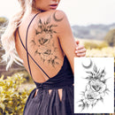Realistic Sexy Peony Tattoos Temporary Women Adult Flower Arm Tattoos Sticker Waterproof Fake Floral Bloosom Body Leg Art Tatoos