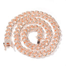 13mm Iced Out Cuban Necklace Chain Hip Hop Jewelry Choker Gold Silver Color Rhinestone CZ Clasp for Mens Rapper Necklaces Link