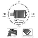 TOPESEL32GB 64GB 128GB OTG Type C USB 3.0 Flash Drive Mini External Memory Stick for SmartPhone, MacBook, Tablet, Samsung Galaxy