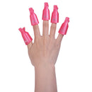 10 Pcs Plastic Nail Clip Nail Art Gel Polish Remover Soak Off Cleaner Cap Clip 8 Colours