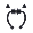 Stainless Steel Fake Piercing Nose Ring for Women Men Magnetic Septum Piercing Nose Cuff Punk Hip Hop Fake Body Jewelry Ear clip