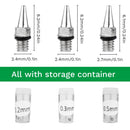 0.2mm, 0.3mm, 0.5mm Airbrush Nozzle Airbrush Needle Nozzle Cap Replacement Parts for Airbrush Spray Gun Sprayer Accessories