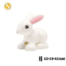 Original Big Size Assemble Building Blocks Accessory Toys For Children Compatible Big Size Animals Sets Zoo Bricks Baby Gifts