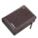 Fashion Men Wallets Name Engraving Zipper Card Holder High Quality Male Purse New PU Leather Coin Holder Men Wallets Carteria
