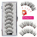 MB Anniversary 5 Magnetic Eyelashes With Tweezers Natural Wispy Faux Cils magnetique Mink Lashes Professional Eye Lashes Set