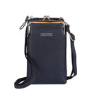 Women Wallets Brand Pu Leather Mobile Phone Bags Big Card Holders Wallet Handbag Purse Clutch Shoulder Crossbody Bags Lady 2022